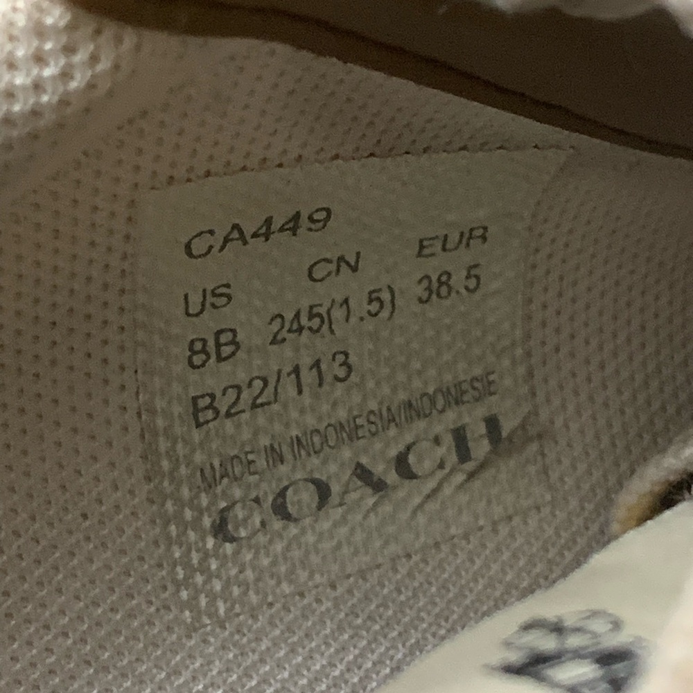 Coach Rainbow Multicolor Unisex Sneakers US 8B Eu 38.5 Style Code CA449 Preowned - Picture 10 of 10